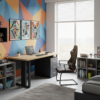 BUREAU EN PIEDS METALIQUE 1459