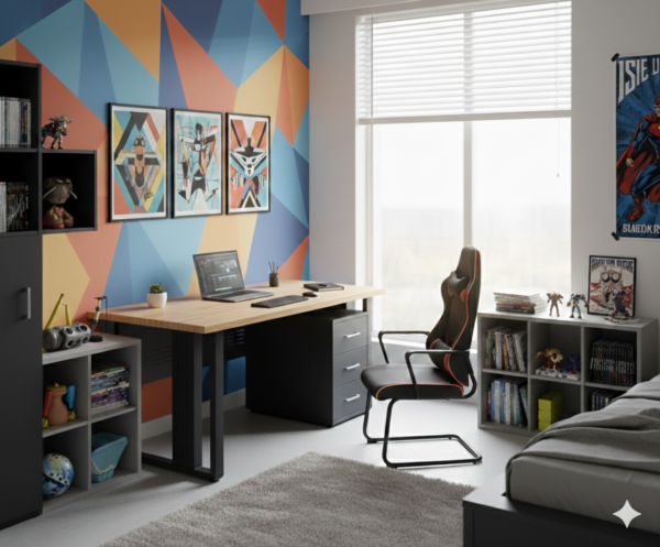 BUREAU EN PIEDS METALIQUE 1459