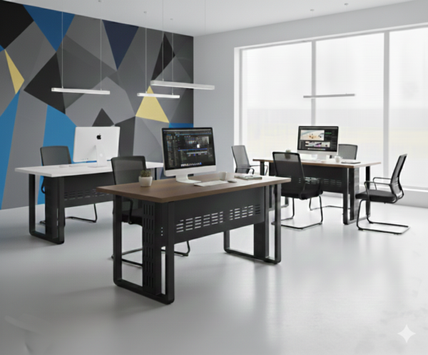 BUREAU EN PIEDS METALIQUE 1259